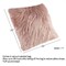 Hastings Home Hastings Home 22-Inch Square Faux Fur Pillow, Pink 646904JFT - alternate 3